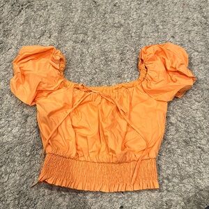 Cute orange summer top
